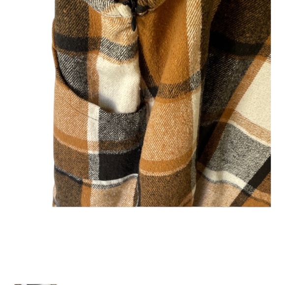 SHEIN Brown Plaid Pinafore Dress - Picture 3 of 6